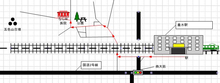 駅から徒歩のマップ